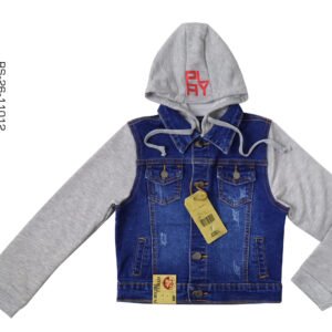 Ladies' Denim Jacket with Sweat Hoodies & Sleeves [PITBULL]
